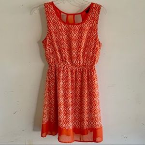 Orange Sleeveless Dress